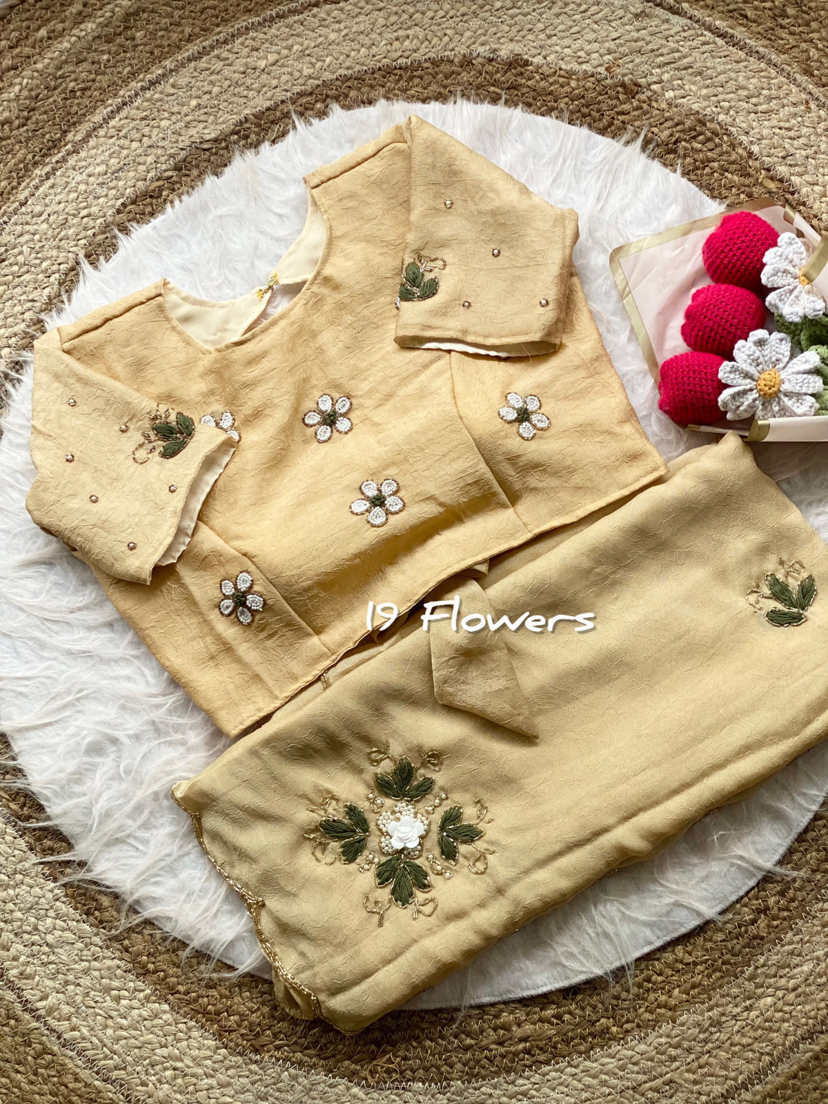 Rangoli Crush Silk Saree with Resham & Cutdana Handwork by women shoppee