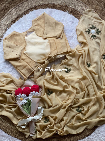 Rangoli Crush Silk with Handwork