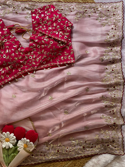 Soft Satin Silk Saree