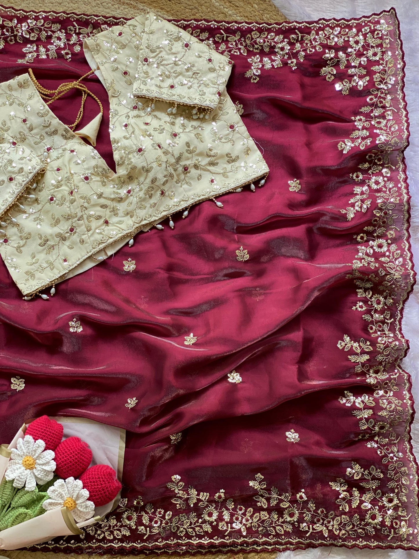 Soft Satin Silk Saree