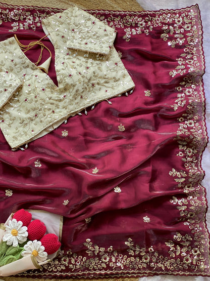 Soft Satin Silk Saree